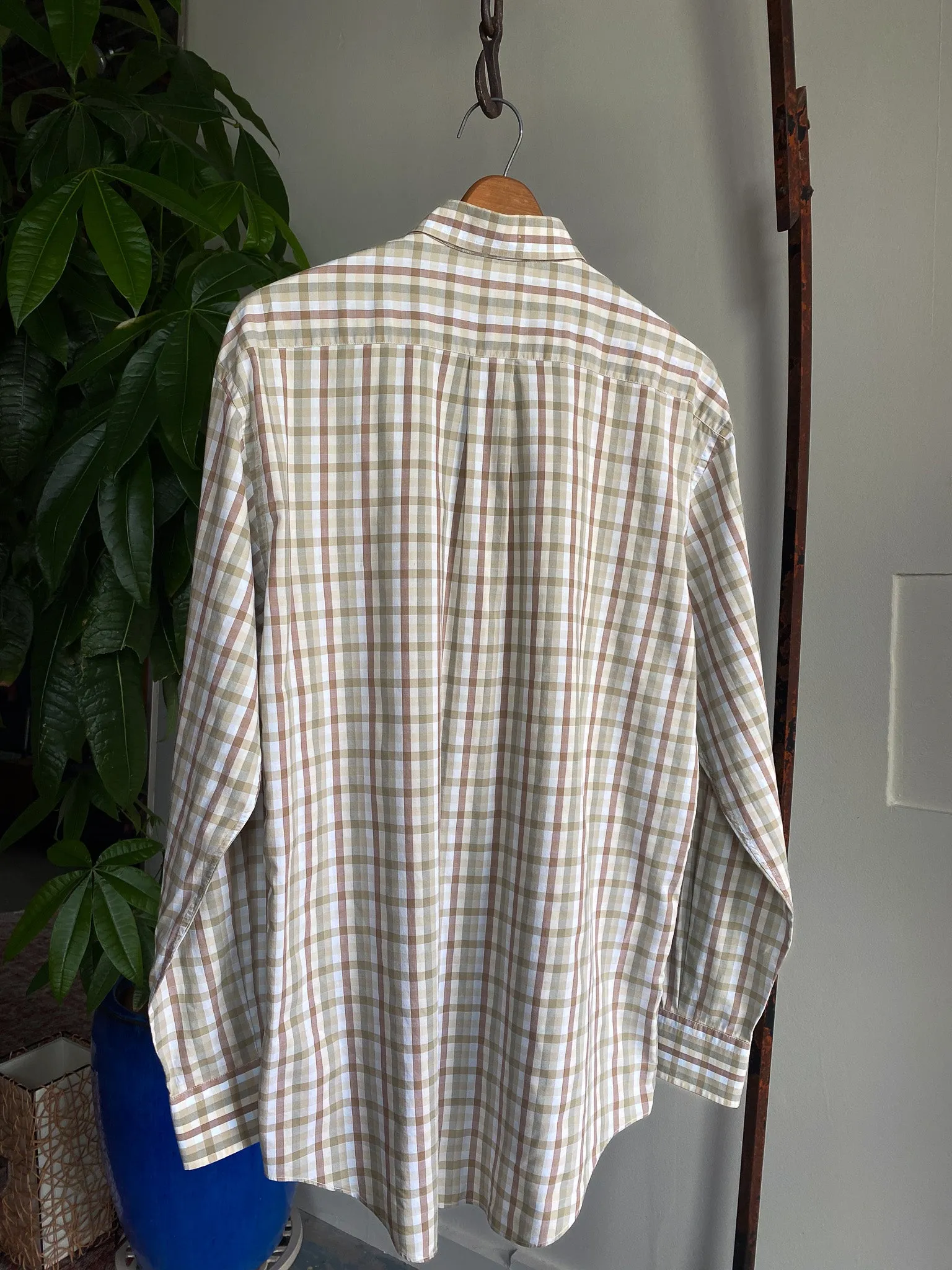 Bullock & Jones Button-Down Plaid Shirt—[M]