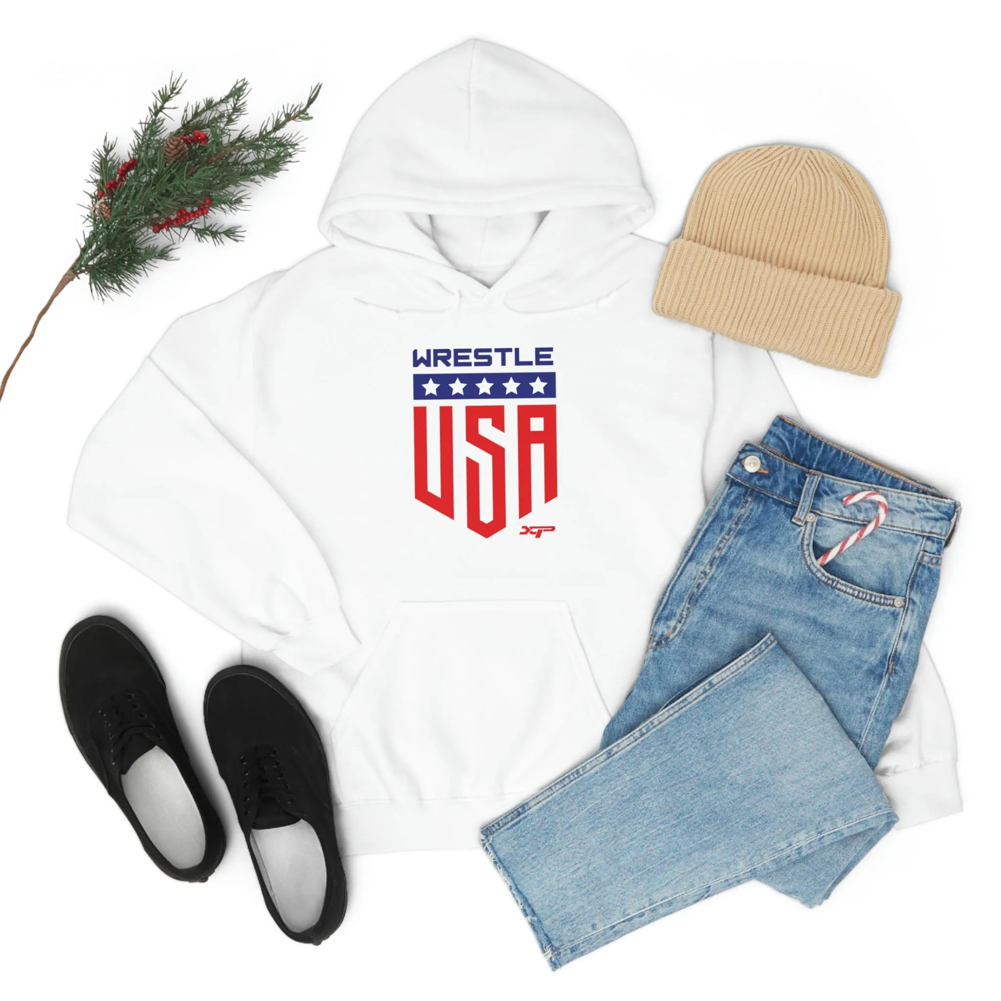Custom Wrestle USA Hoodie by XPA Gear