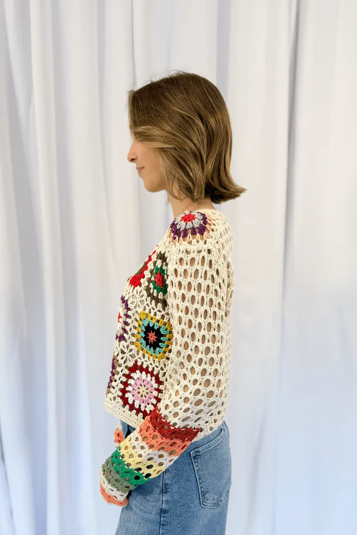 Granny Square Crochet Cardi