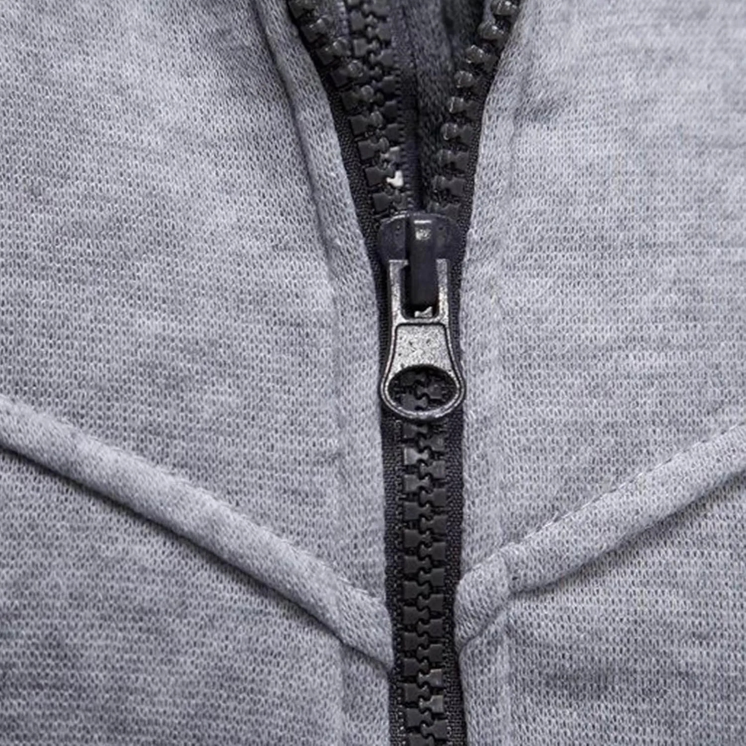 Men's Full Zip Fleece Hoodie Zippered Color Block Hooded Jackets Slim Fit Long Sleeve Lightweight Sweatshirt Fall Tops
