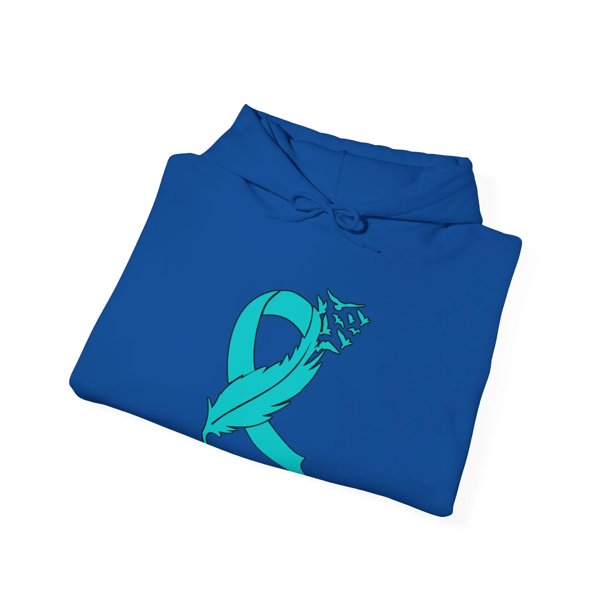 Ovarian Cancer Ribbon Unisex Heavy Blend™ Hooded Sweatshirt