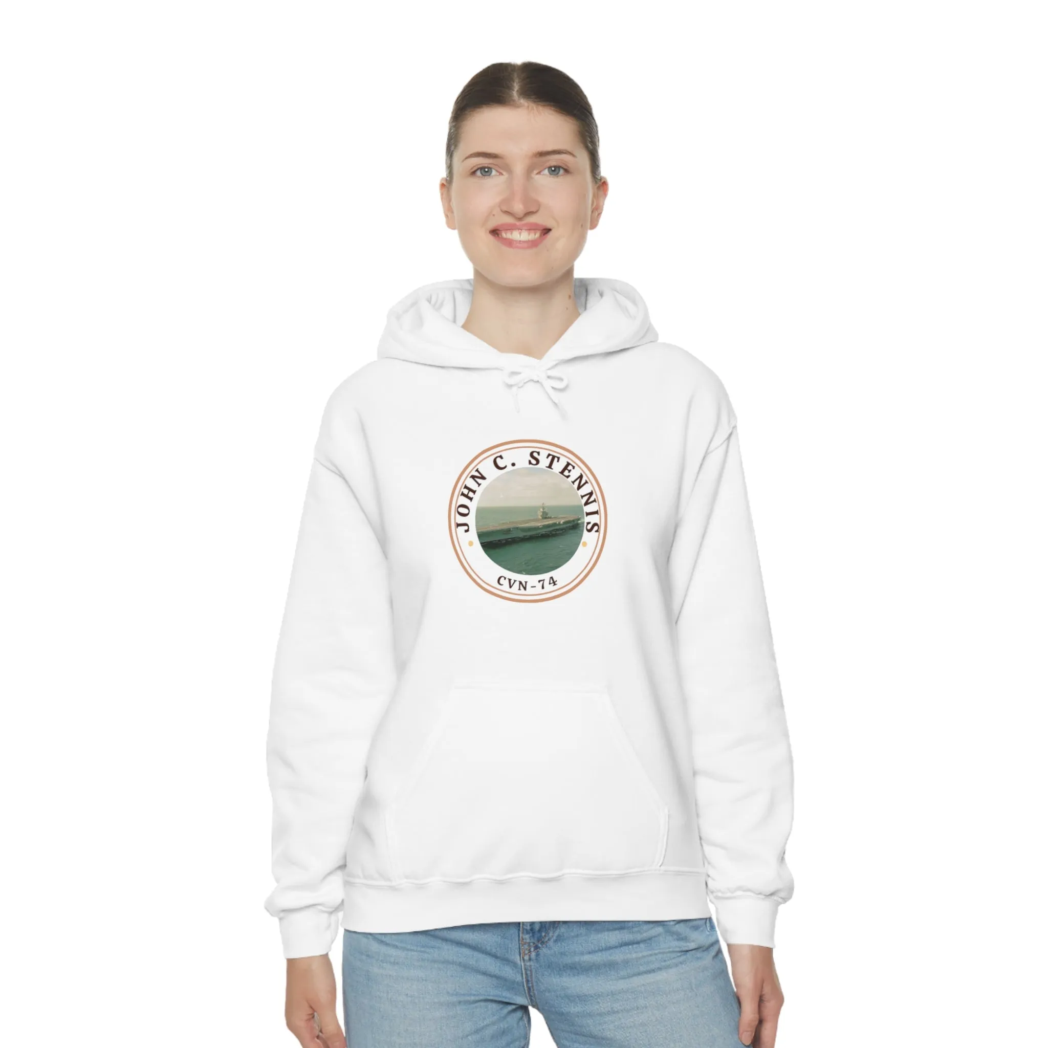 US John C. Stennis United States Ships POD Unisex Heavy Blend Hooded Sweatshirt