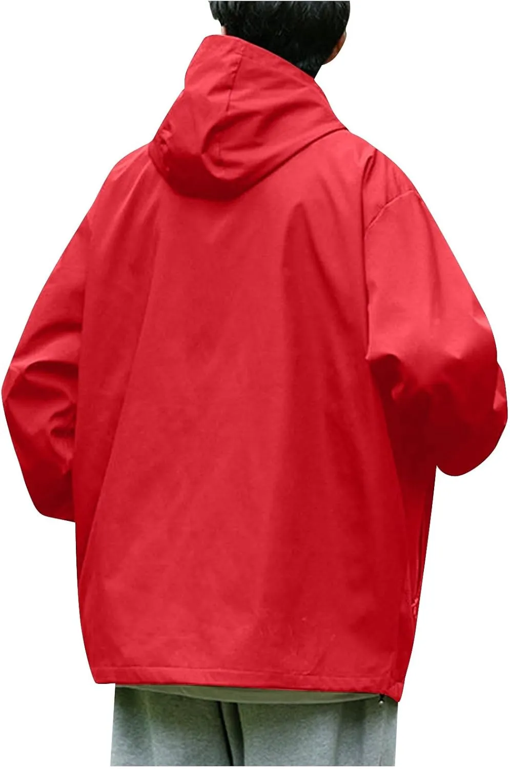 Ymosrh Men's Raincoats Waterproof With Hood Lightweight Mountain Sport Jacket Hooded Windbreaker Raincoat Jackets, M-3XL